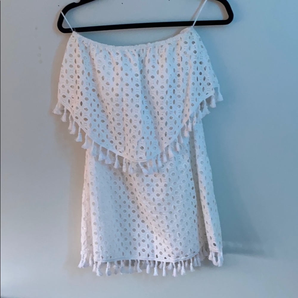 🌟strapless white sundress size XS🌟